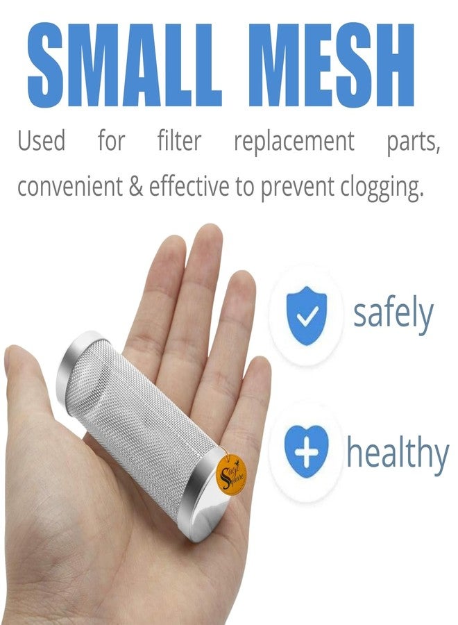 سايج سكوير غطاء مدخل فلتر حوض السمك من الفولاذ المقاوم للصدأ من سيج سكوير، بشبكة 8.5 سم، لحماية الروبيان والأسماك، غطاء فلتر أولي، يحمي من الاستنشاق، واقي أنبوب مدخل الفلتر (عبوة من قطعة واحدة، 8.5 سم) - Image 5